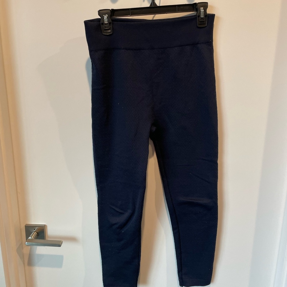 Elegant Navy Blue Women's Leggings
